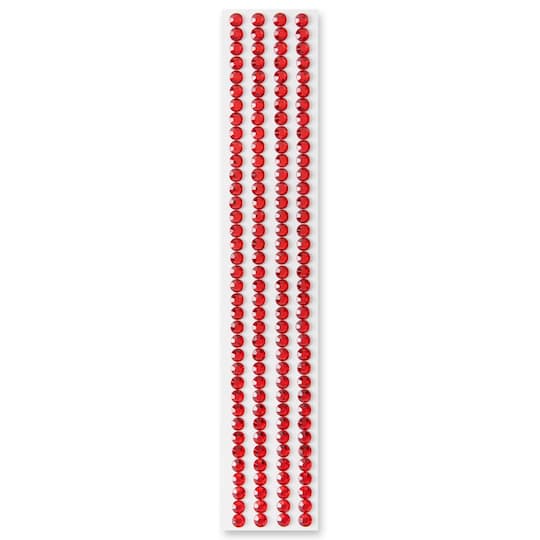 12 Packs: 4 ct. (48 total) Red Striped Bling Stickers by Recollections™